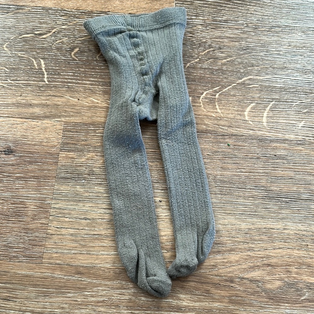 Men's Gray Green Ribbed Socks